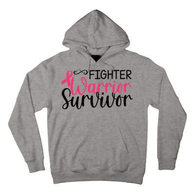 Fighter Warrior Survivor Breast Cancer Tall Hoodie