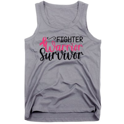 Fighter Warrior Survivor Breast Cancer Tank Top