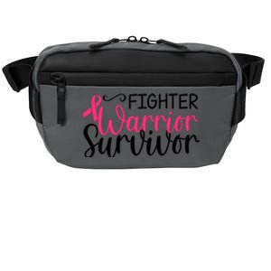 Fighter Warrior Survivor Breast Cancer Crossbody Pack