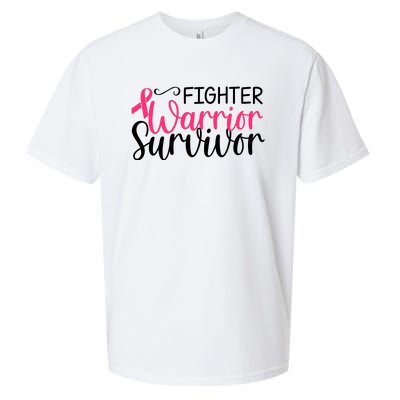 Fighter Warrior Survivor Breast Cancer Sueded Cloud Jersey T-Shirt