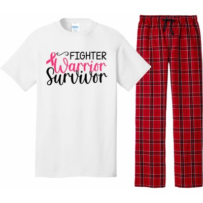 Fighter Warrior Survivor Breast Cancer Pajama Set