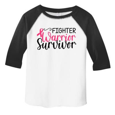 Fighter Warrior Survivor Breast Cancer Toddler Fine Jersey T-Shirt