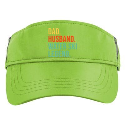 Funny Water Ski Dad Husband Legend Coaching Father's Day Gift Adult Drive Performance Visor