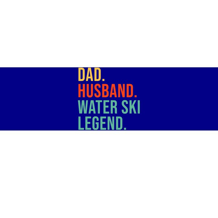 Funny Water Ski Dad Husband Legend Coaching Father's Day Gift Bumper Sticker