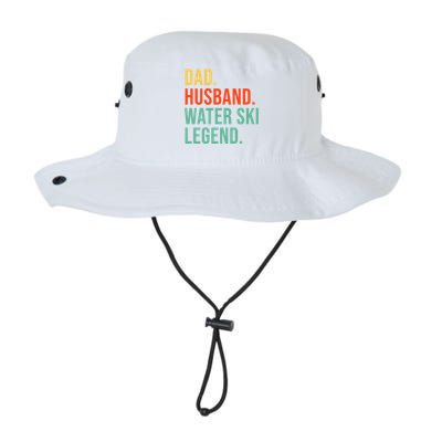 Funny Water Ski Dad Husband Legend Coaching Father's Day Gift Legacy Cool Fit Booney Bucket Hat