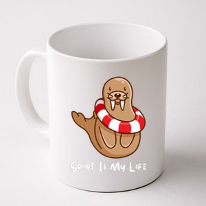 Funny Walrus Sport Is My Life Coffee Mug