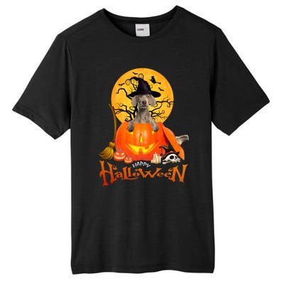 Funny Weimaraner Spooky Halloween Tall Fusion ChromaSoft Performance T-Shirt