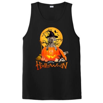 Funny Weimaraner Spooky Halloween PosiCharge Competitor Tank