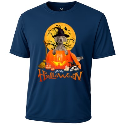 Funny Weimaraner Spooky Halloween Performance Shirt