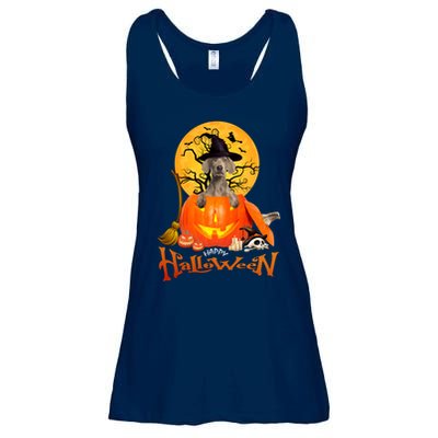 Funny Weimaraner Spooky Halloween Ladies Essential Flowy Tank