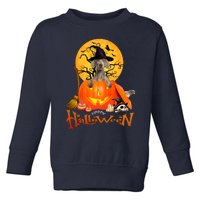 Funny Weimaraner Spooky Halloween Toddler Sweatshirt