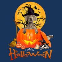 Funny Weimaraner Spooky Halloween Short Acrylic Beanie