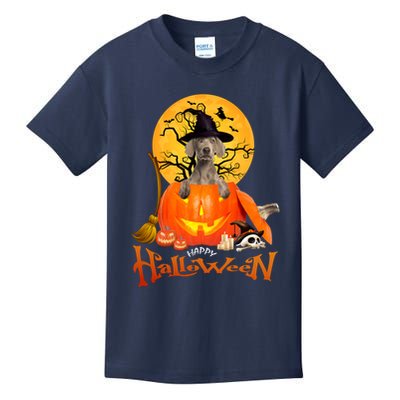 Funny Weimaraner Spooky Halloween Kids T-Shirt