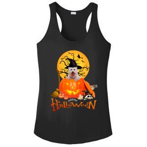 Funny Westie Spooky Halloween Ladies PosiCharge Competitor Racerback Tank