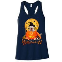 Funny Westie Spooky Halloween Women's Racerback Tank