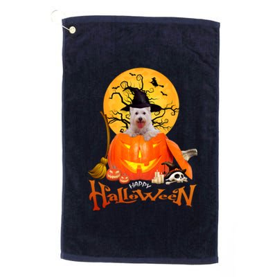 Funny Westie Spooky Halloween Platinum Collection Golf Towel