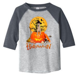 Funny Whippet Spooky Halloween Toddler Fine Jersey T-Shirt