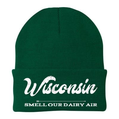 Funny Wisconsin Smell Our Dairy Air Gift Knit Cap Winter Beanie