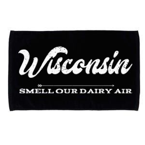 Funny Wisconsin Smell Our Dairy Air Gift Microfiber Hand Towel