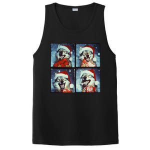 Festive Wolf Selfie Christmas PosiCharge Competitor Tank