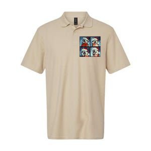 Festive Wolf Selfie Christmas Softstyle Adult Sport Polo