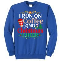 Family Winter Santa Clothing Christmas Cheer And Coffee Cool Gift Sweatshirt