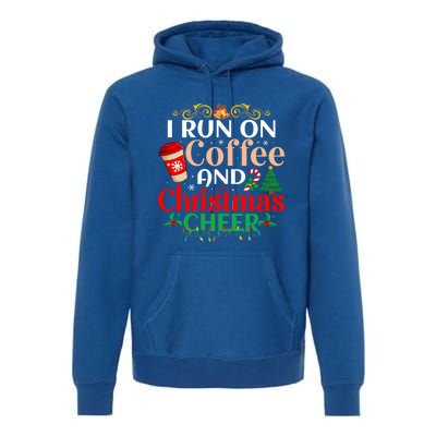 Family Winter Santa Clothing Christmas Cheer And Coffee Cool Gift Premium Hoodie