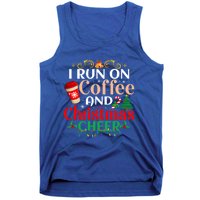 Family Winter Santa Clothing Christmas Cheer And Coffee Cool Gift Tank Top