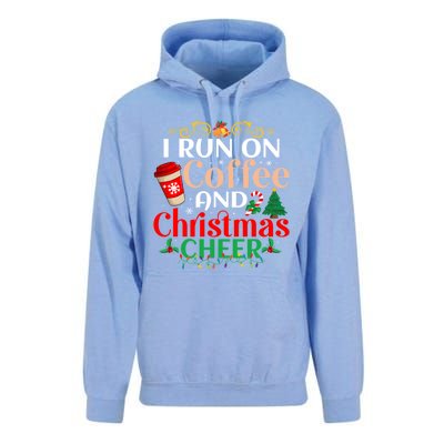 Family Winter Santa Clothing Christmas Cheer And Coffee Cool Gift Unisex Surf Hoodie