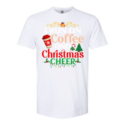 Family Winter Santa Clothing Christmas Cheer And Coffee Cool Gift Softstyle CVC T-Shirt