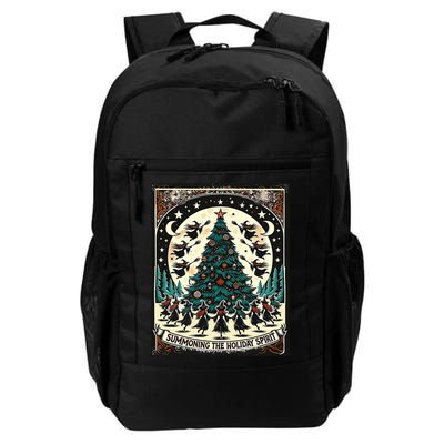 Funny Witches Summoning The Holiday Spirit Spooky Christmas Backpack