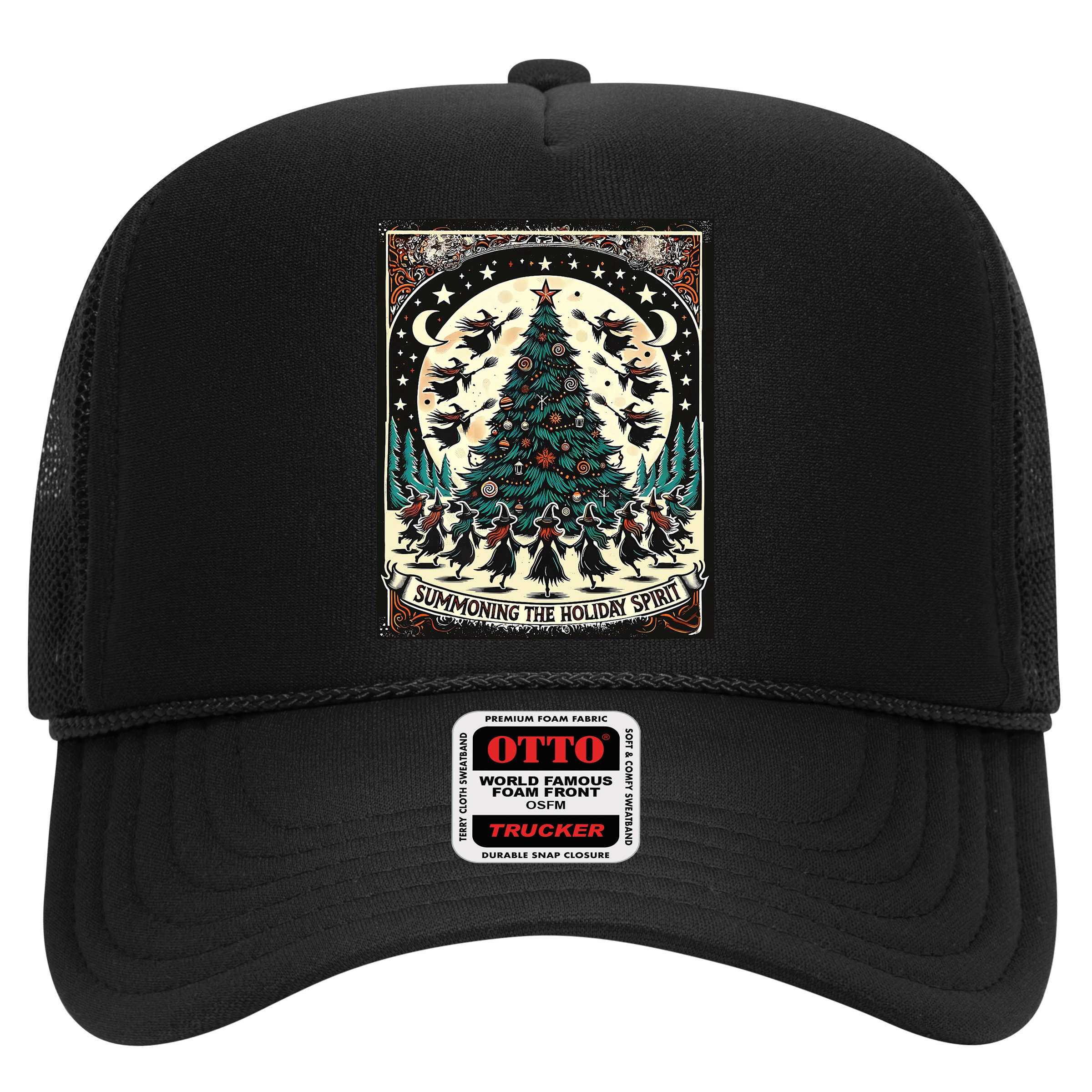 Funny Witches Summoning The Holiday Spirit Spooky Christmas Hat