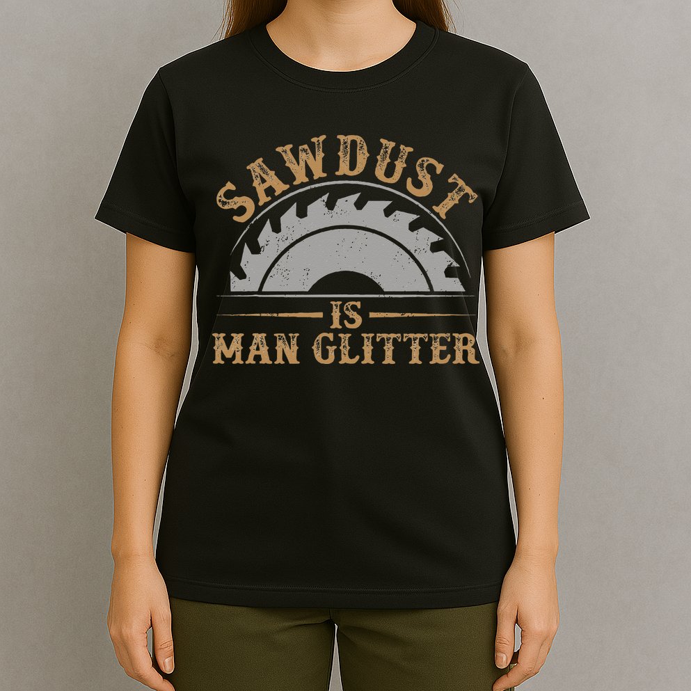 Funny Woodworking Sawdust Glitter for Carpenter T-Shirt