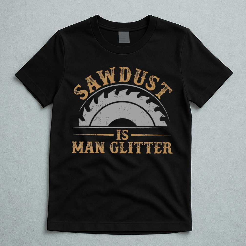 Funny Woodworking Sawdust Glitter for Carpenter T-Shirt
