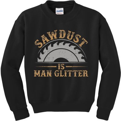 Funny Woodworking Sawdust Glitter for Carpenter Kids Sweatshirt