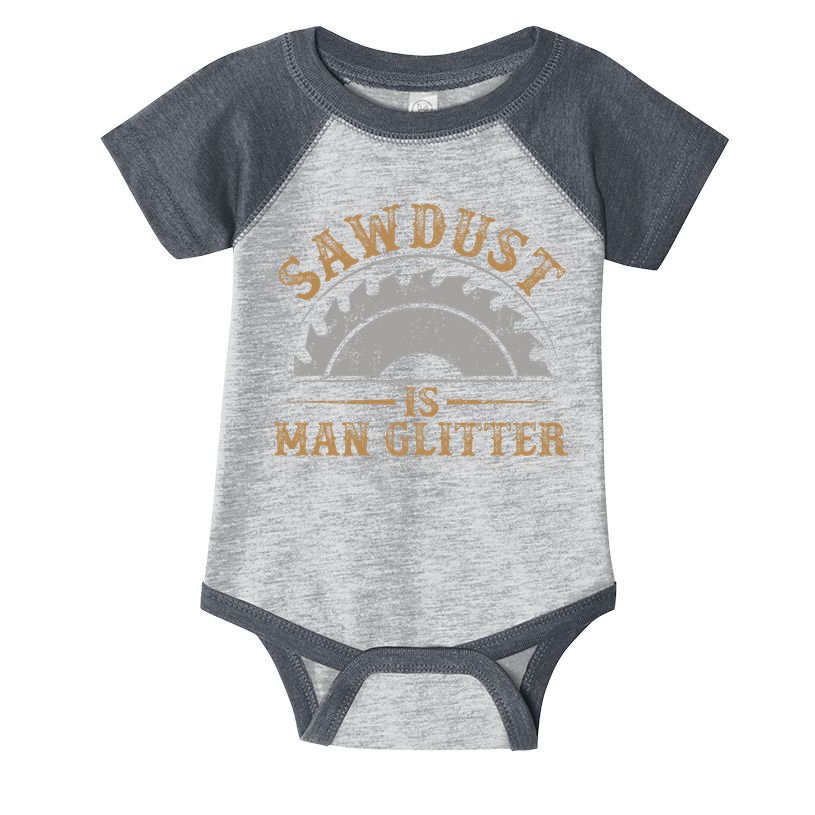 Funny Woodworking Sawdust Glitter for Carpenter Infant Baby Jersey Bodysuit