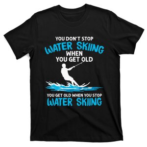 Funny Water Skiing Designs For Men Women Water Skier Athlete T-Shirt