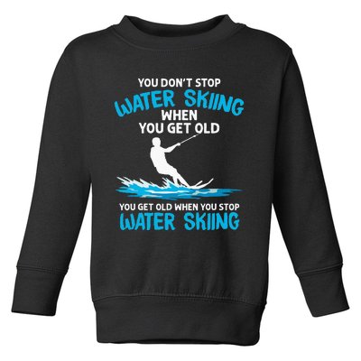 Funny Water Skiing Designs For Men Women Water Skier Athlete Toddler Sweatshirt