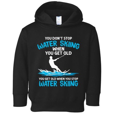 Funny Water Skiing Designs For Men Women Water Skier Athlete Toddler Hoodie