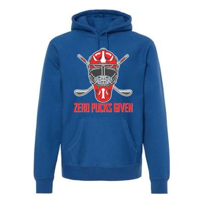 Funny Winter Sport Hockey Ice Skate Zero Pucks Given Gift Premium Hoodie