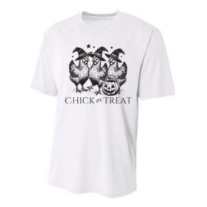 Funny Witch Spooky Chicken Halloween Costume Chick Or Treat Performance Sprint T-Shirt