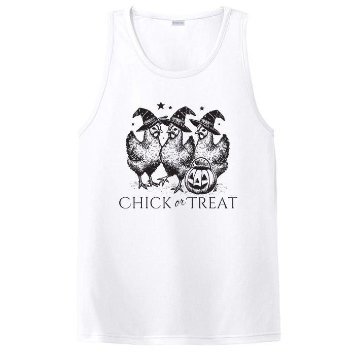 Funny Witch Spooky Chicken Halloween Costume Chick Or Treat PosiCharge Competitor Tank