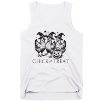 Funny Witch Spooky Chicken Halloween Costume Chick Or Treat Tank Top