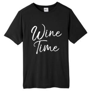 Funny Wine Saying Gift Cute Ing Wine Time Gift Tall Fusion ChromaSoft Performance T-Shirt