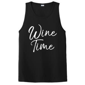 Funny Wine Saying Gift Cute Ing Wine Time Gift PosiCharge Competitor Tank