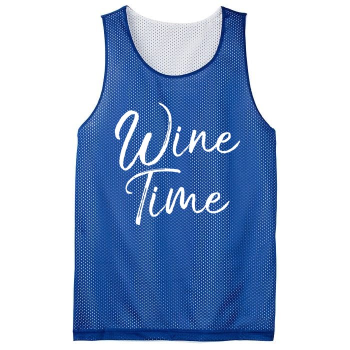 Funny Wine Saying Gift Cute Ing Wine Time Gift Mesh Reversible Basketball Jersey Tank