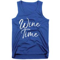 Funny Wine Saying Gift Cute Ing Wine Time Gift Tank Top