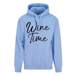 Funny Wine Saying Gift Cute Ing Wine Time Gift Unisex Surf Hoodie