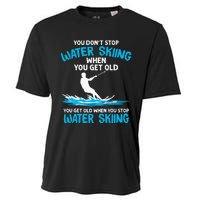 Funny Water Skiing Designs For  Water Skier Athlete Cooling Performance Crew T-Shirt