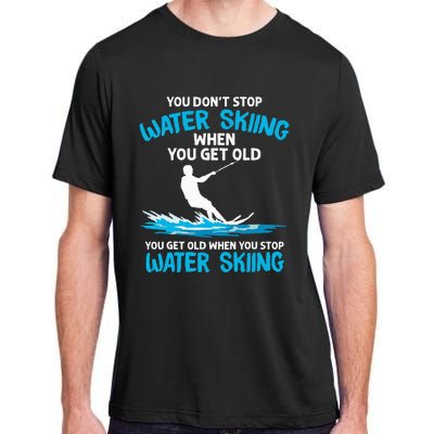 Funny Water Skiing Designs For  Water Skier Athlete Adult ChromaSoft Performance T-Shirt